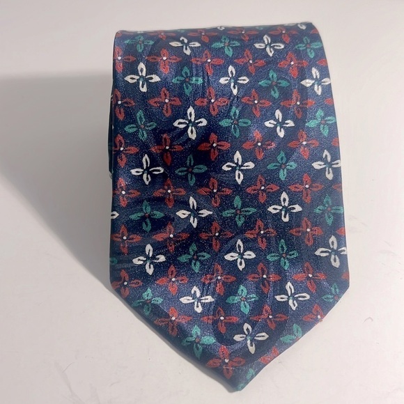 Christian Dior tie floral made of polyester - Picture 1 of 8